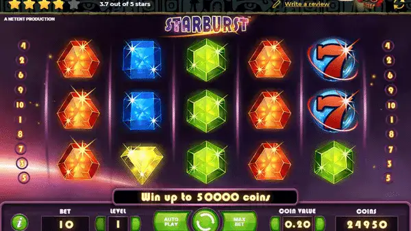 starburst crypto slot game