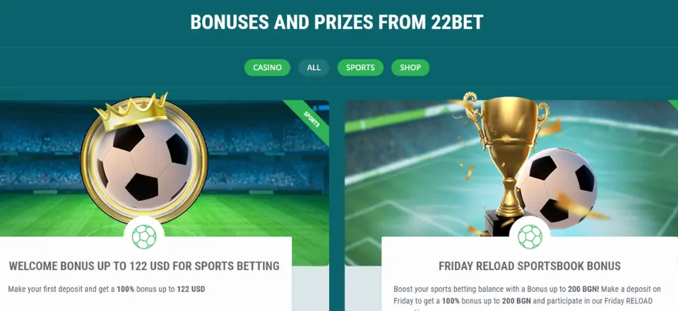 22bet promotions